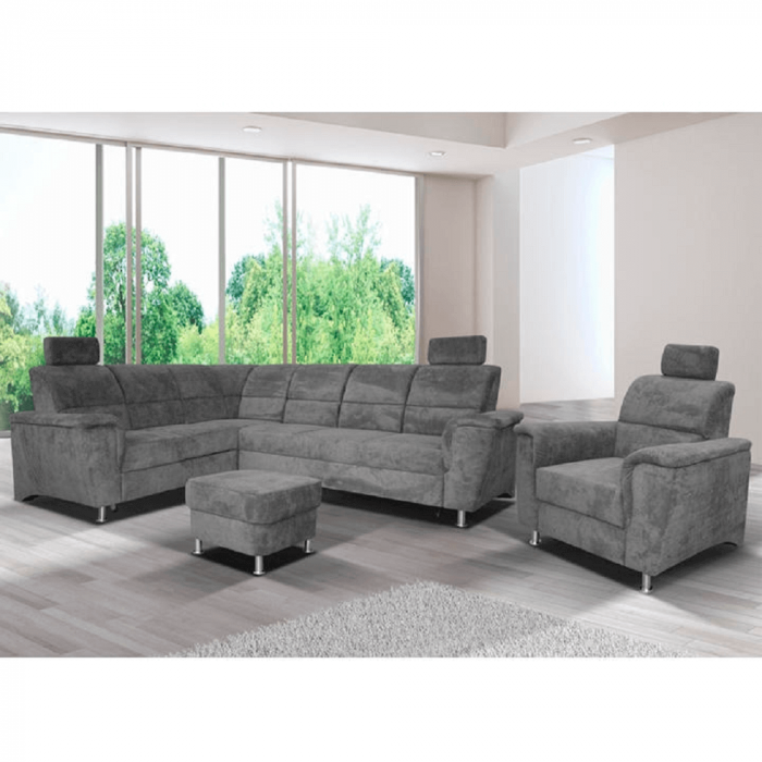 Taburet, material textil Matrix 17 gri, SANTIAGO [3]