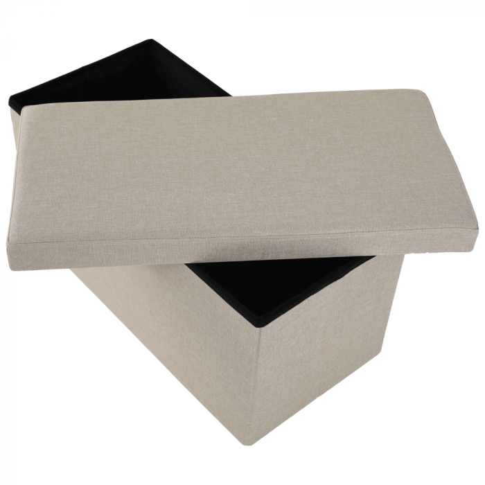 Taburet pliabil, material bej, ORELIA [7]