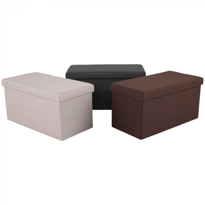 Taburet pliabil, material gri, ORELIA [12]