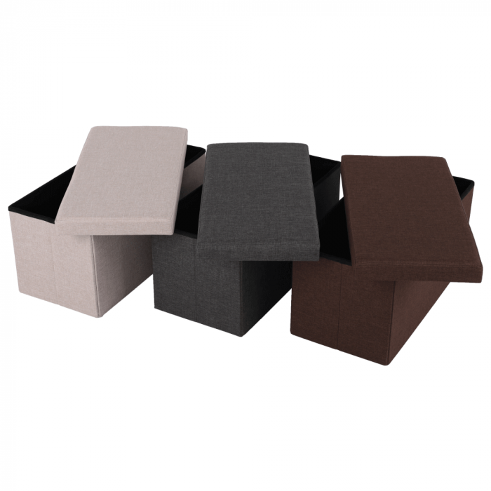 Taburet pliabil, material gri, ORELIA [11]