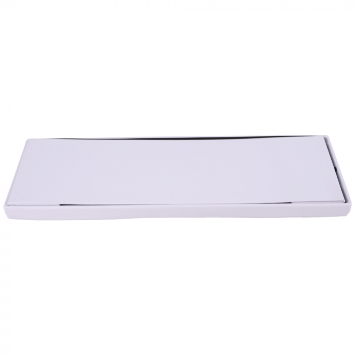 Taburet pliabil, piele eco alb, ZAMIRA [4]