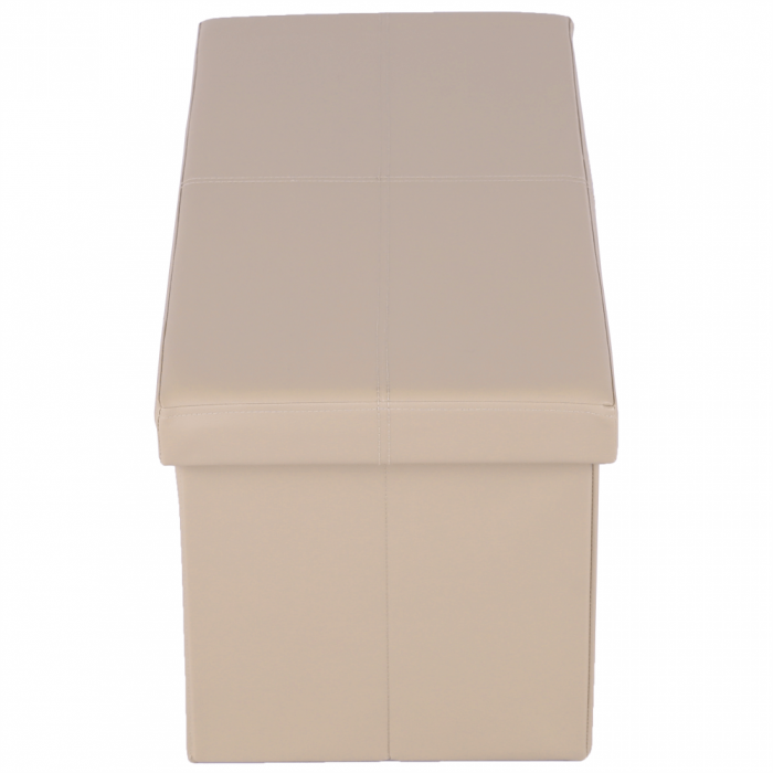 Taburet pliabil, piele eco maro, IMRA [10]