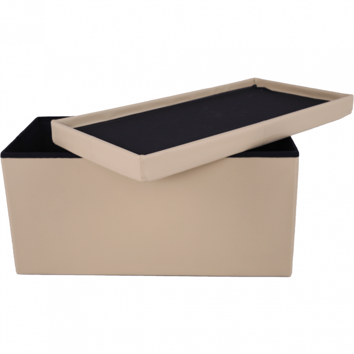 Taburet pliabil, piele eco maro, IMRA [11]
