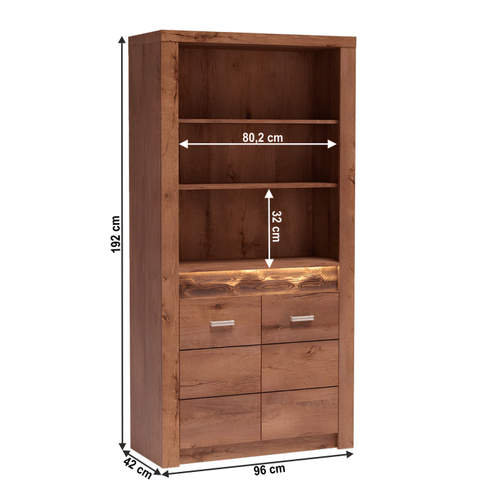 Vitrină, frasin deschis, INFINITY I-05 [2]