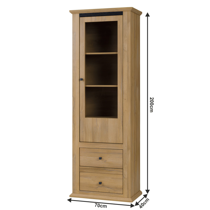 Vitrină MZ4, stejar grand, LEON [4]