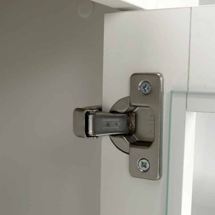 Vitrină MZ5, alb / stejar grand, LEON [15]