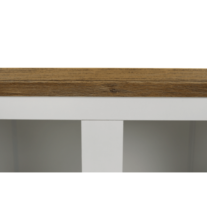 Vitrină MZ5, alb / stejar grand, LEON [14]