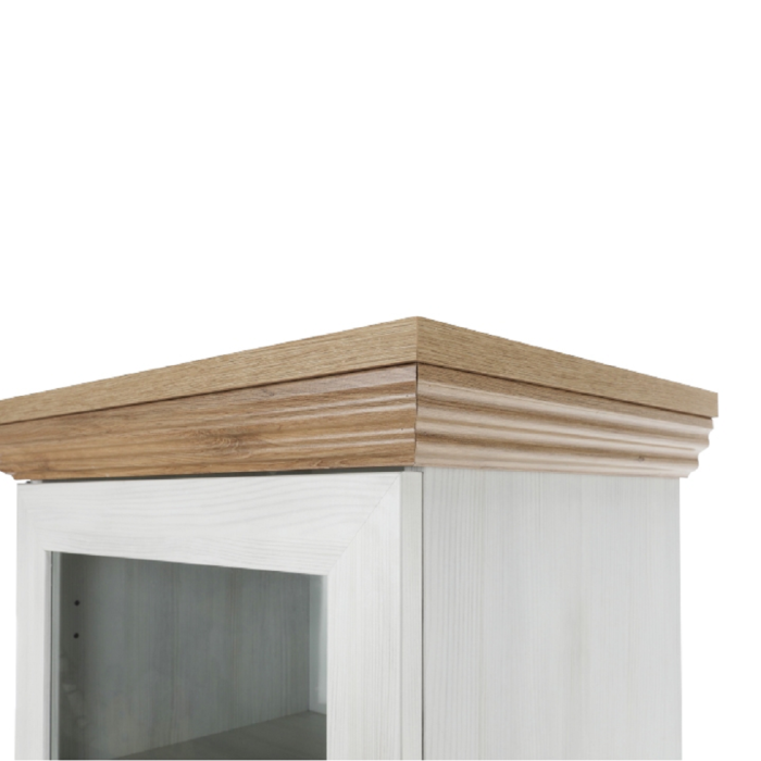 Vitrină, pin nordic/stejar sălbatic, ROYAL W1D [7]