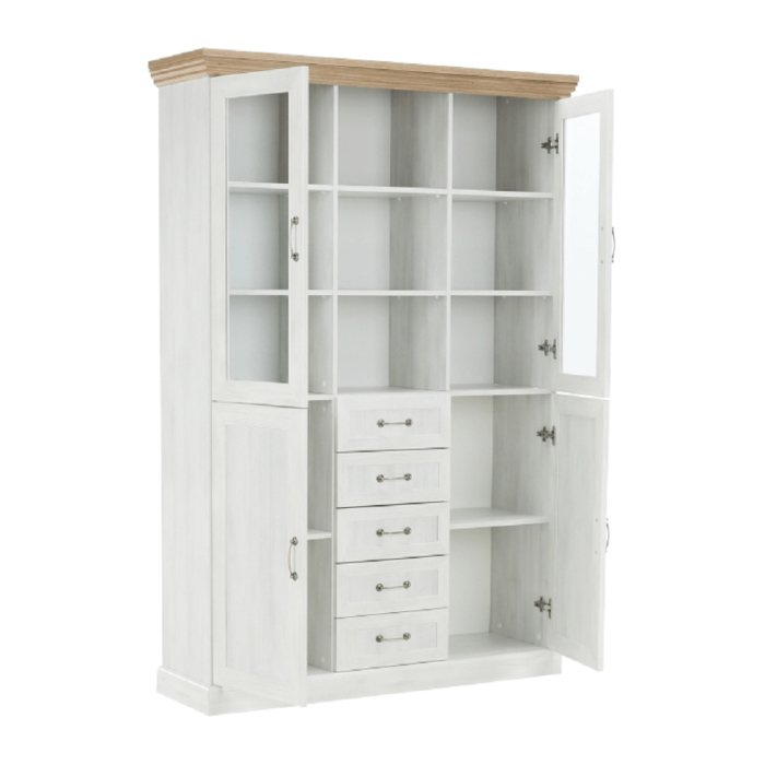 Vitrină, pin nordic/stejar sălbatic, ROYAL W2D [17]