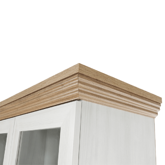 Vitrină, pin nordic/stejar sălbatic, ROYAL W4D [3]