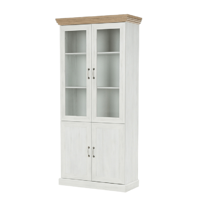 Vitrină, pin nordic/stejar sălbatic, ROYAL W4D [15]