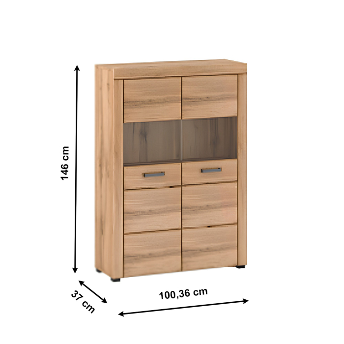 Vitrină, stejar apalache, PUSAN C [3]