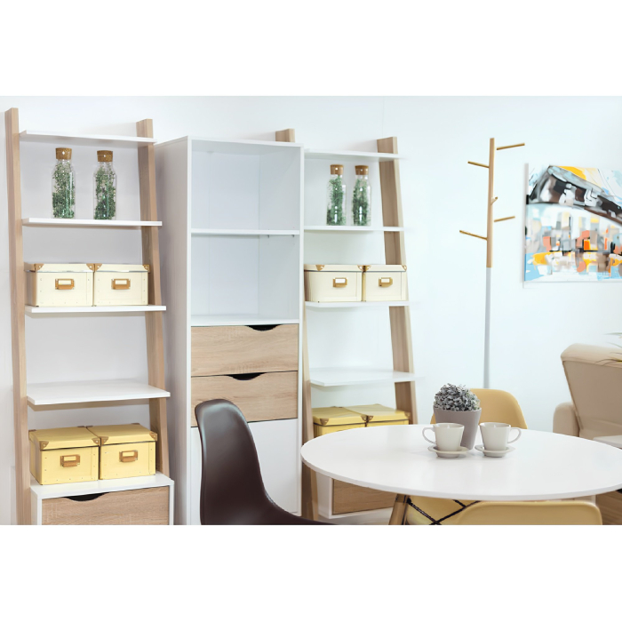 Vitrină, stejar sonoma/alb, OSLO 75382 [2]