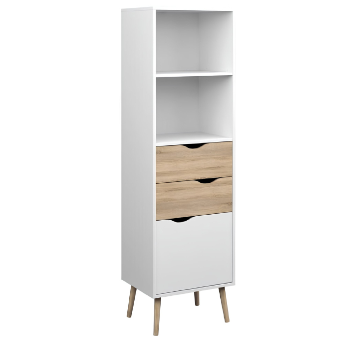 Vitrină, stejar sonoma/alb, OSLO 75382 [5]