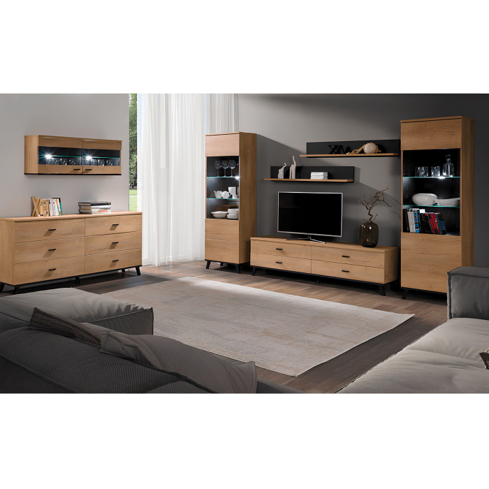 Vitrină suspendabilă, stejar lefkas, SIRAN TYP 9 [2]