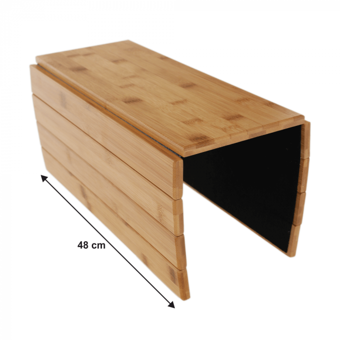 Zonă de depozitare/cotieră flexibilă canapea, bambus, natural, ALTE [17]