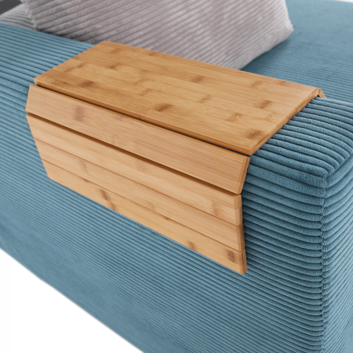 Zonă de depozitare/cotieră flexibilă canapea, bambus, natural, ALTE [4]