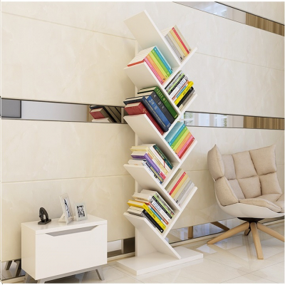 Etajera pentru carti ,143 cm inaltime, alb,Bortis Impex [1]