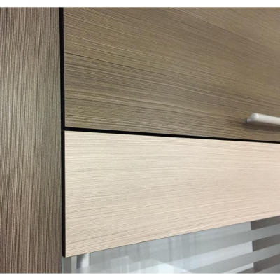 Set Bucatarie 260 cm lungime, rigolleto dark/light/wenge, canturi abs, blat termo inclus,Bortis Impex [2]