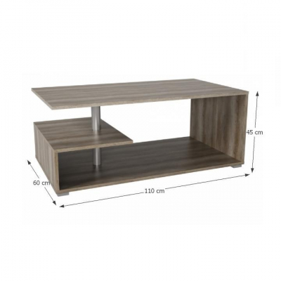 Masuta de cafea ,stejar canyon  , 110 cm , Bortis Impex [2]