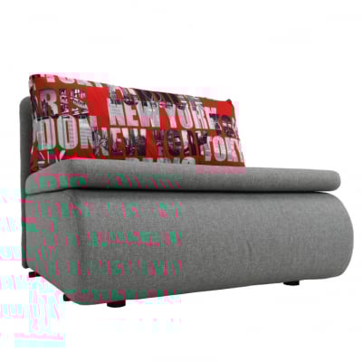 Fotoliu extensibil, stofa /textil gri/model, cu lada ,Bortis [6]