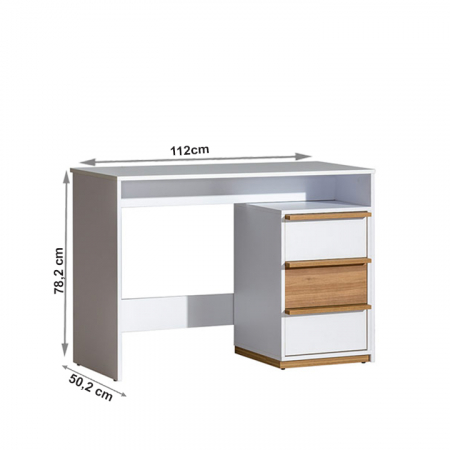 Birou PC, nuc select/alb,Bortis Impex [1]