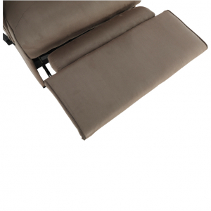 Fotoliu relaxant, cu funcţie electrică de vibraţie -masaj, textil gri maronie,Bortis Impex [21]