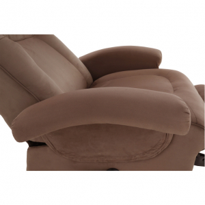 Fotoliu relaxant, cu funcţie electrică de vibraţie -masaj, textil maro,Bortis Impex [13]