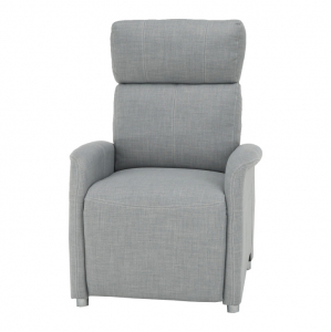 Fotoliu reglabil, material textil gri, Bortis Impex [11]