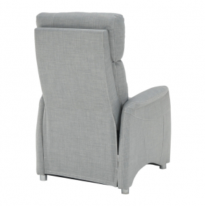 Fotoliu reglabil, material textil gri, Bortis Impex [14]