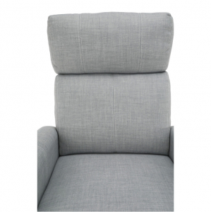 Fotoliu reglabil, material textil gri, Bortis Impex [6]