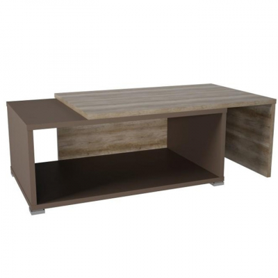 Masute de cafea - Masuta de cafea extensibila, multifunctionala,95x60x40,stejar canyon/lava