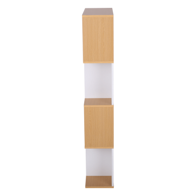 Etajera/Raft, pin/alb,145x60x24 cm,ideala pentru living/birou/hol/dormitor,Bortis [5]