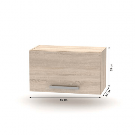 Ansamblu de bucătărie 2,4 m, stejar sonoma, NOVA PLUS [5]