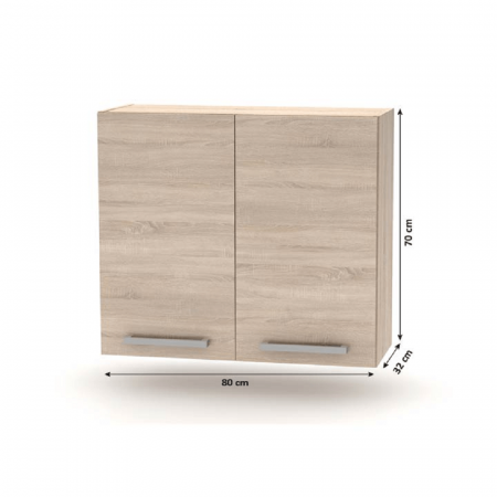 Ansamblu de bucătărie 2,4 m, stejar sonoma, NOVA PLUS [4]
