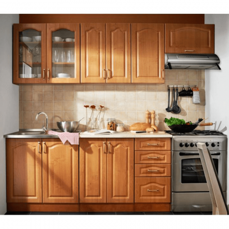 Mobilier/seturi de bucatarie - Ansamblu de bucătărie, anin,  LORA MDF NEW KLASIK