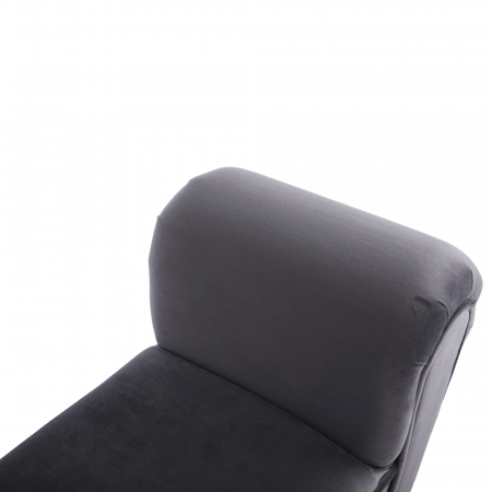 Bancă, catifea Velvet, gri/negru, BURDA [9]