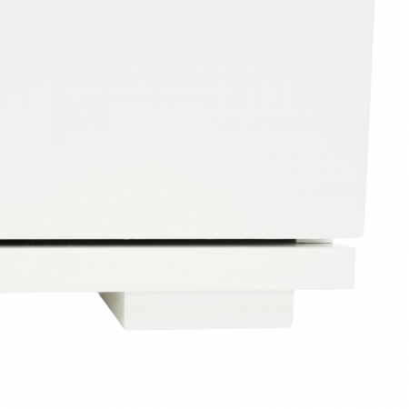 Pantofar bancuta, alb/gri, 60x45x30 cm, cu raft , usa rabatabila [7]