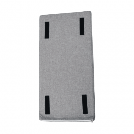 Pantofar bancuta, alb/gri, 60x45x30 cm, cu raft , usa rabatabila [9]