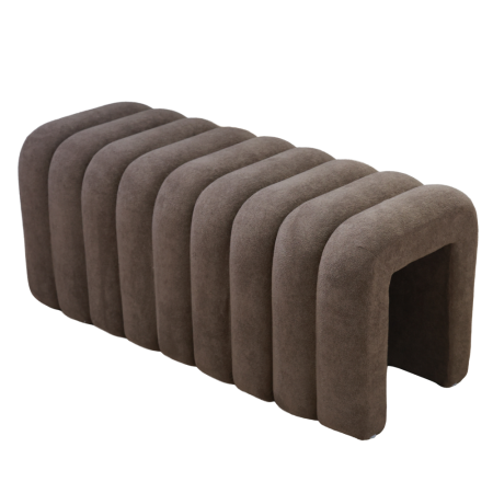 Bancă de design, ţesătură maro, SUNDO [1]