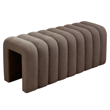 Banci pentru asteptare - Bancă de design, ţesătură maro, SUNDO