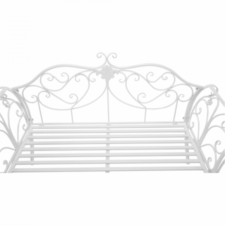 Bancă de grădină, albă, ETELIA NEW [12]