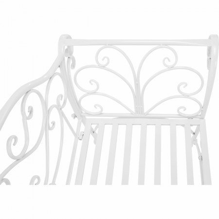 Bancă de grădină, albă, ETELIA NEW [13]