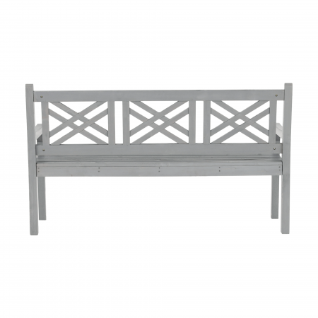 Bancă de grădină din lemn, gri, 150 cm, FABLA [14]