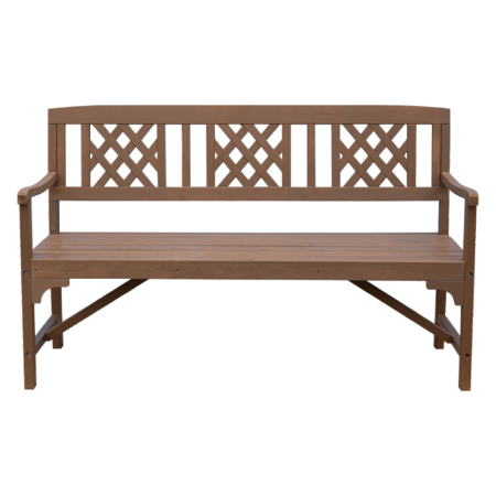 Bancă de grădină din lemn, maro, ENELA [3]