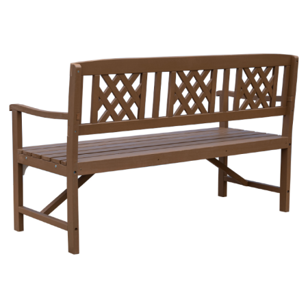 Bancă de grădină din lemn, maro, ENELA [2]