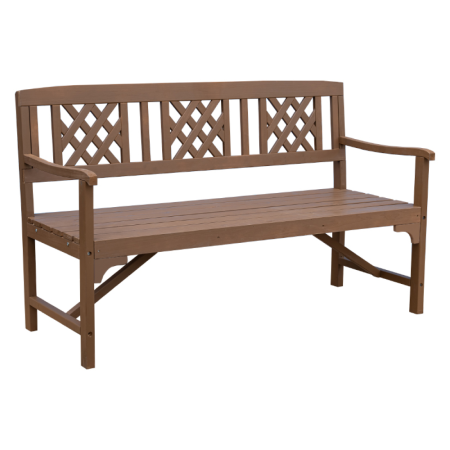 Toate Produsele - Bancă de grădină din lemn, maro, ENELA