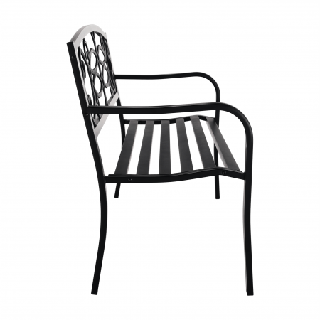 Bancă de grădină, neagră, VENDA [17]