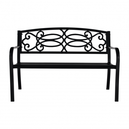 Bancă de grădină, neagră, VENDA [18]