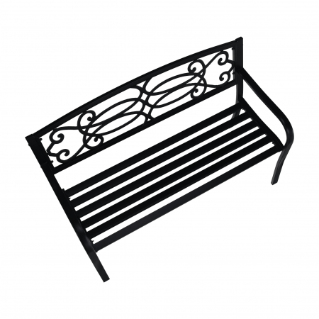 Bancă de grădină, neagră, VENDA [14]